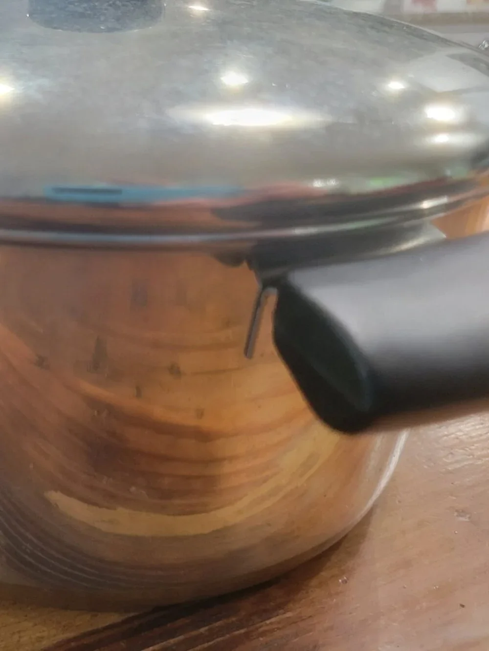 Revere Ware 1801 Stock Pot 4 Qt Copper Bottom Stainless Steel 2363973 with Lid